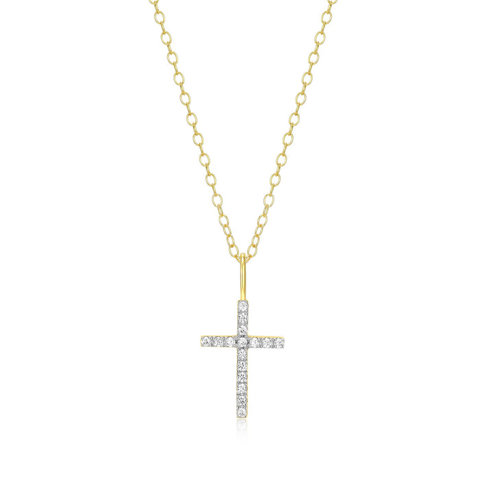 Monte Luna Gold Plated Cross Necklace