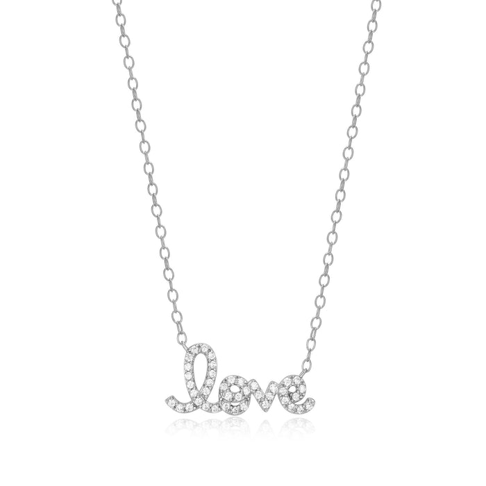 Monte Luna Sterling Silver Star Love Necklace