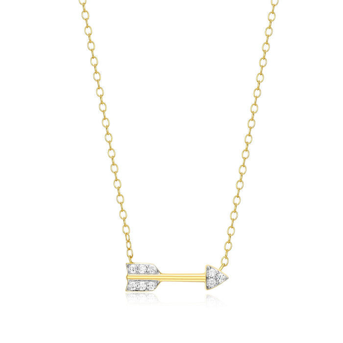 Monte Luna Gold Plated Arrow Necklace