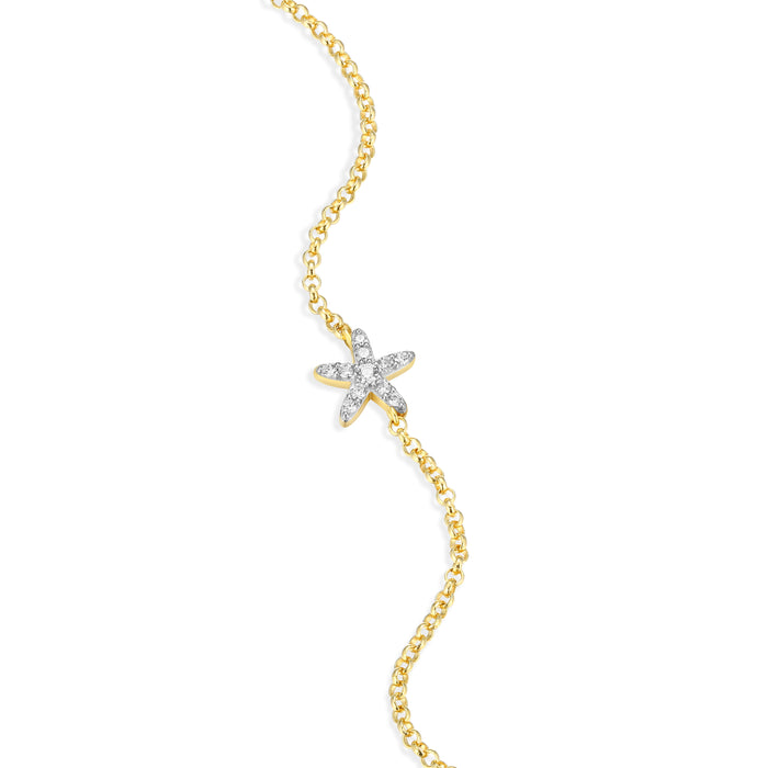 Monte Luna Gold Plated Star Fish Bracelet