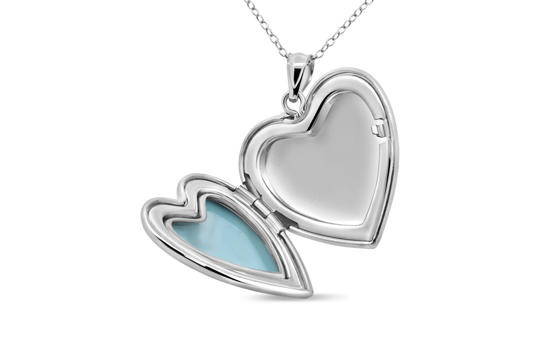 Casablanca Silver Dog Heart Locket