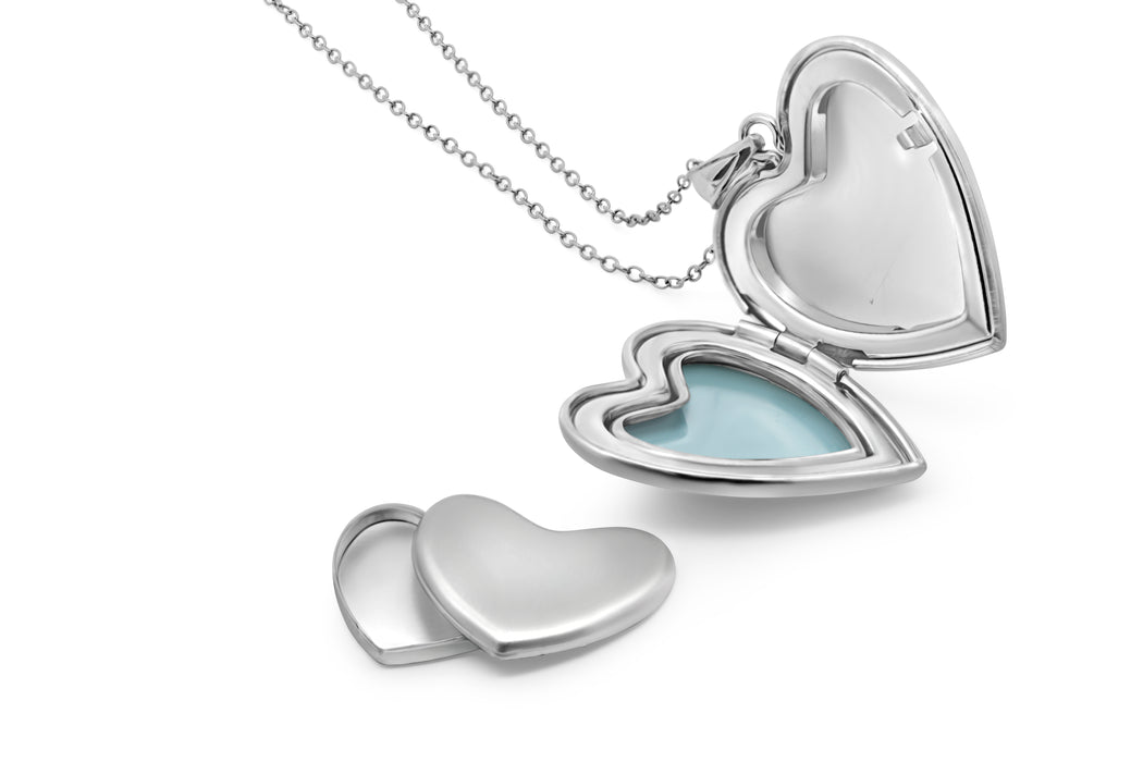 Casablanca Silver Dog Heart Locket