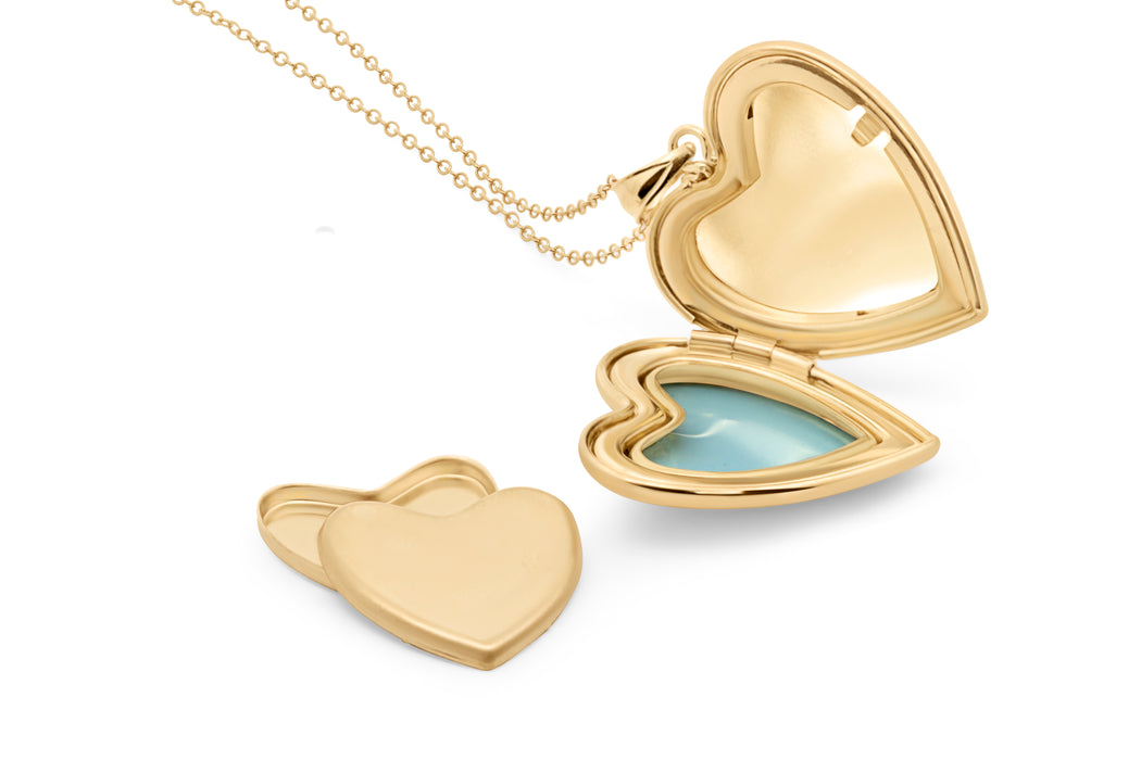 Casablanca Gold Plated Heart Locket