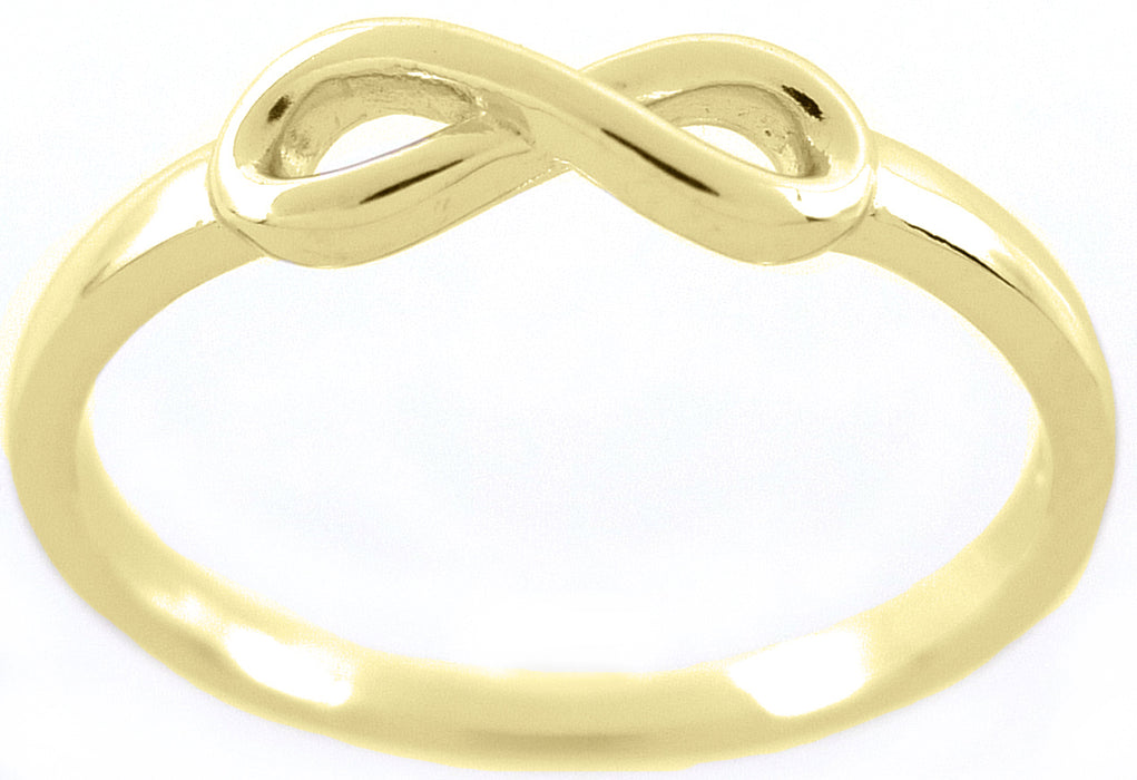 Casablanca Gold-Plated Infinity Sterling Silver Ring