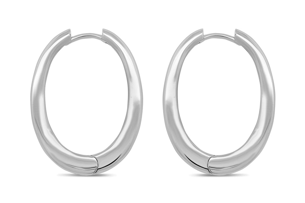 Casablanca 6MM Sterling Silver Hoop Earrings