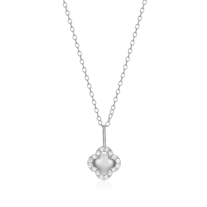 Monte Luna Sterling Silver Clover Necklace