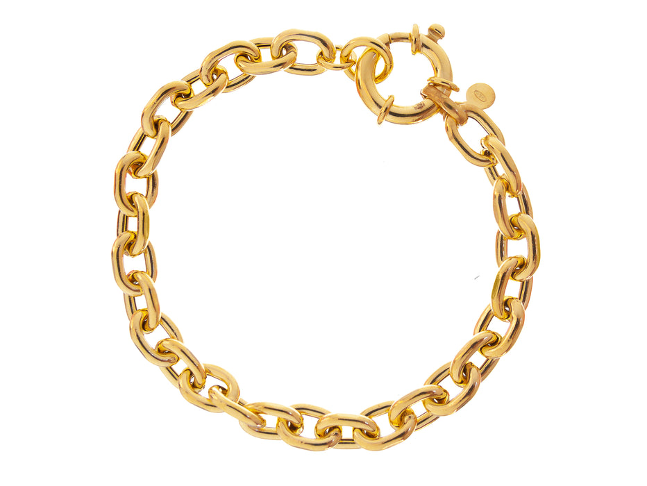 Casablanca Gold Plated Sterling Silver Link Bracelet