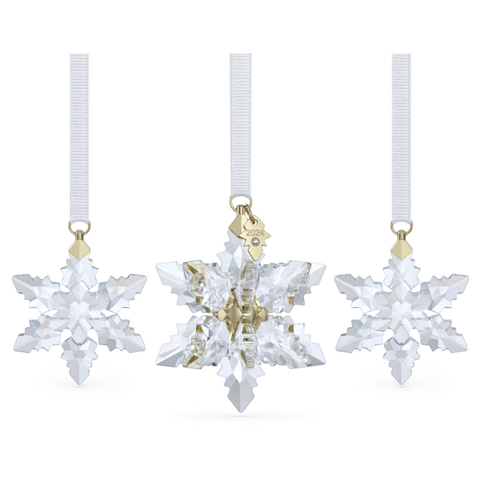 Swarovski Annual 2024 Edition 3D Snowflake Ornament Set