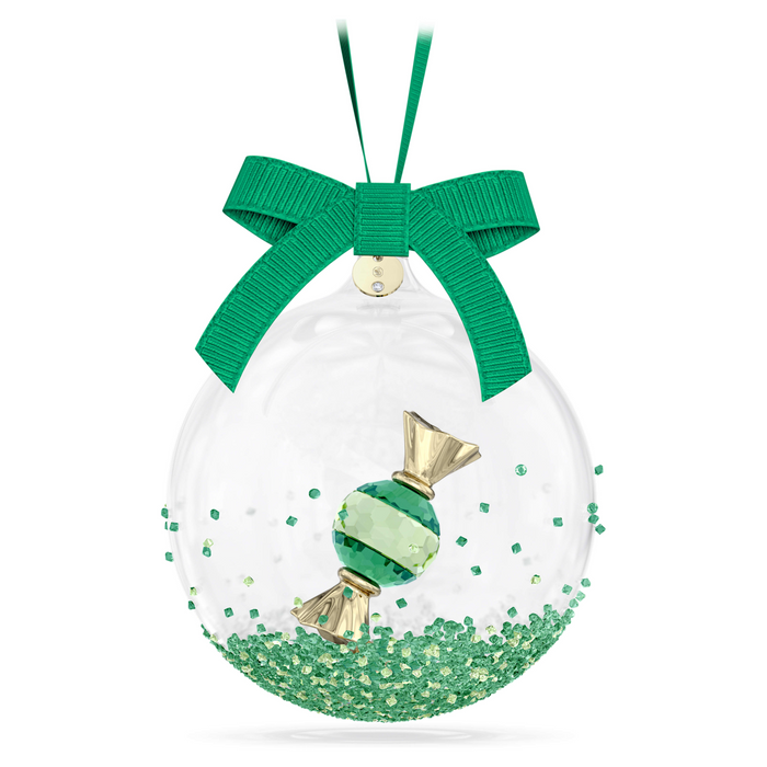 Swarovski Holiday Cheer Dulcis Ball Ornament: Green