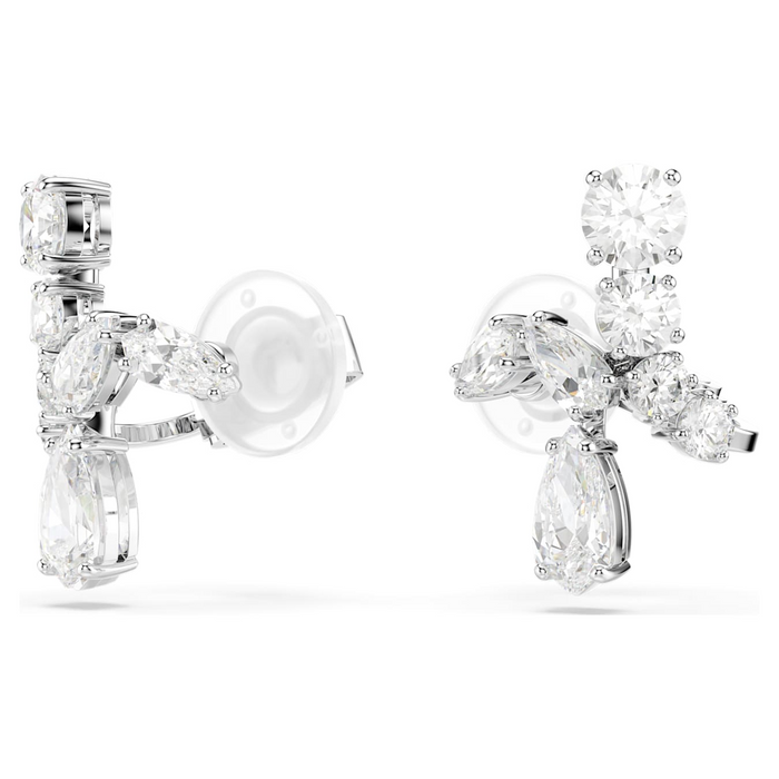 Swarovski Matrix Crystal Stud Clip On Earrings