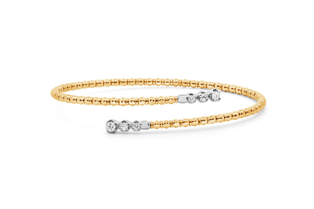 14kt Yellow Gold Crossover Bangle