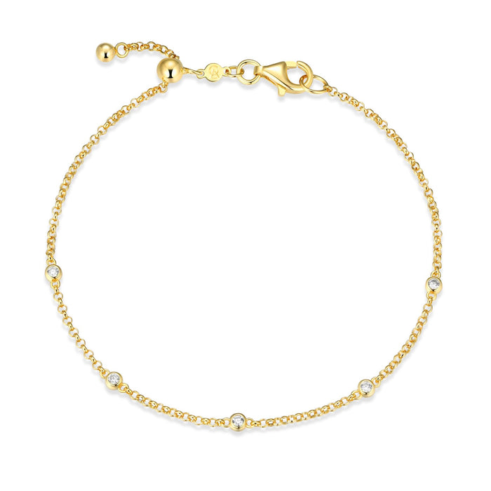 Monte Luna Gold Plated Yard Bracelet