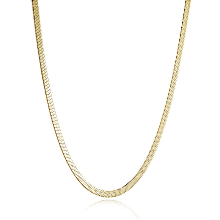 Italgem Stainless Steel & Gold Plated Herringbone Chain