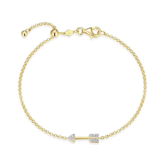 Monte Luna Gold Plated Arrow Bracelet