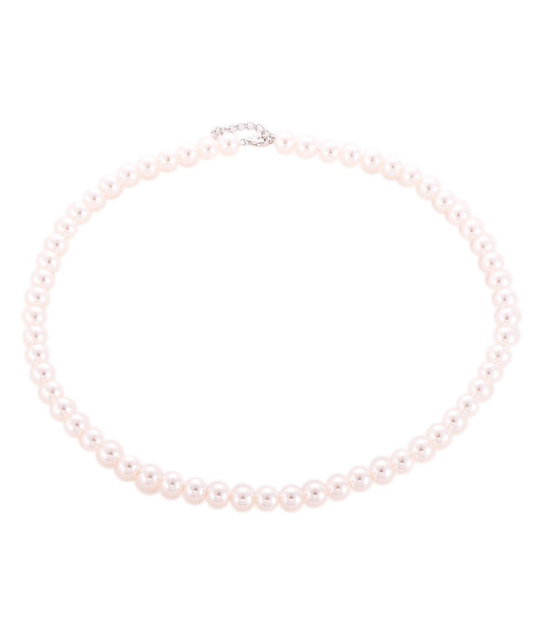 Casablanca 7MM Sterling Silver Pearl Necklace