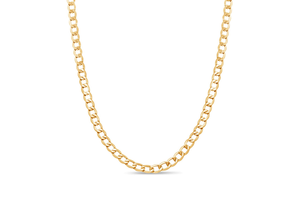 20" Yellow Gold Curb Chain