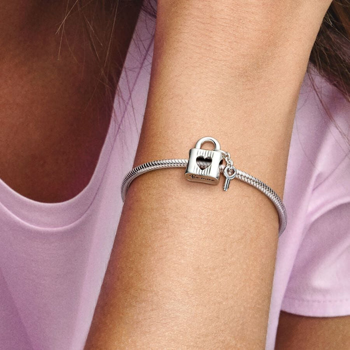 FINAL SALE - Pandora Padlock & Heart Key Charm