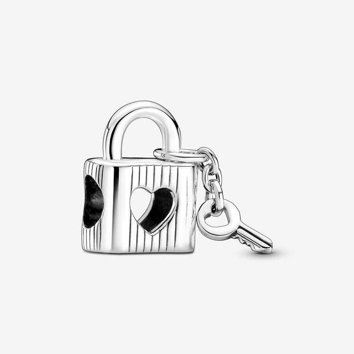 FINAL SALE - Pandora Padlock & Heart Key Charm