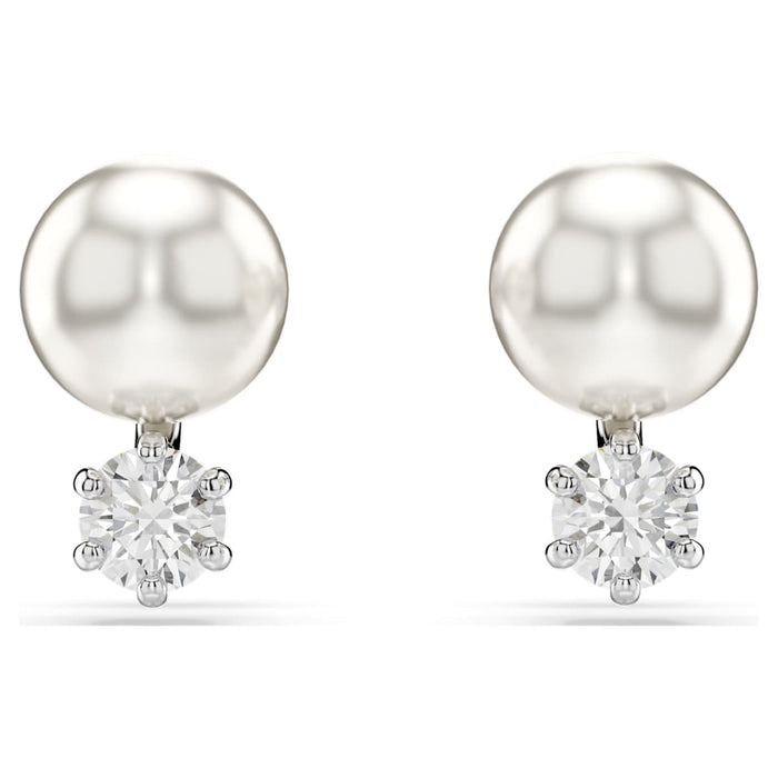 Swarovski Matrix Pearl & Crystal Stud Earrings