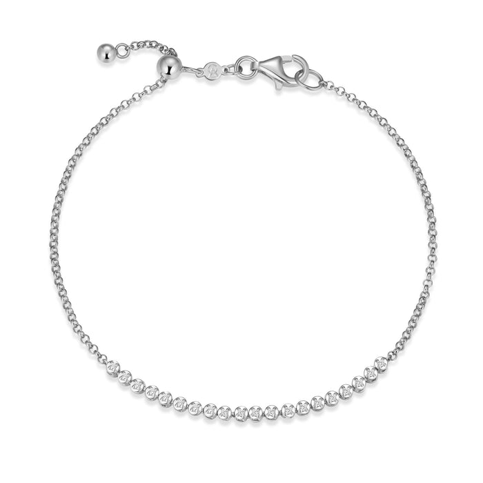 Monte Luna Silver Half Line Bracelet