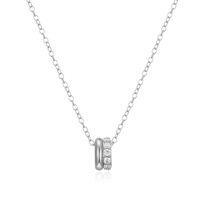 Elle Goddess Sterling Silver Tube Necklace