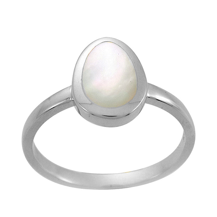 Casablanca Silver Mother Of Pearl Ring