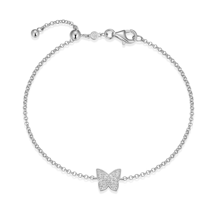 Monte Luna Silver Butterfly Bracelet