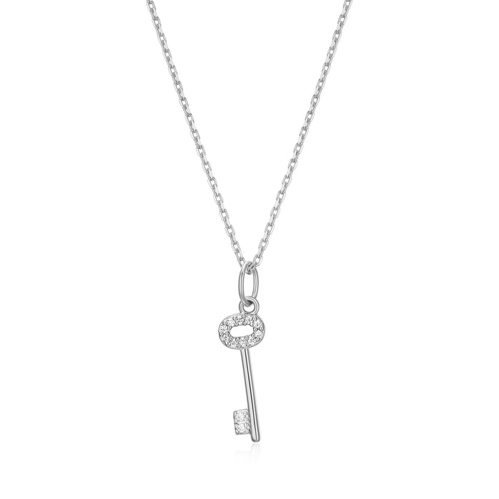 Monte Luna Sterling Silver Key Necklace