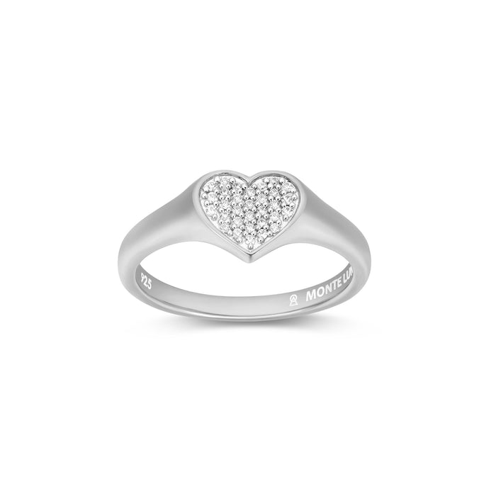 Monte Luna Sterling Silver Heart Ring