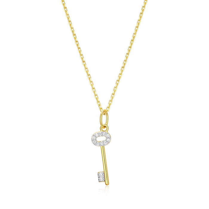 Monte Luna Gold Plated Key Necklace