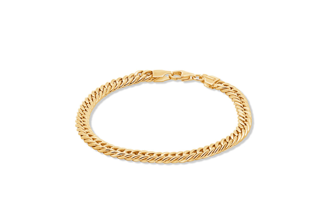 10KT Yellow Gold Curb Bracelet