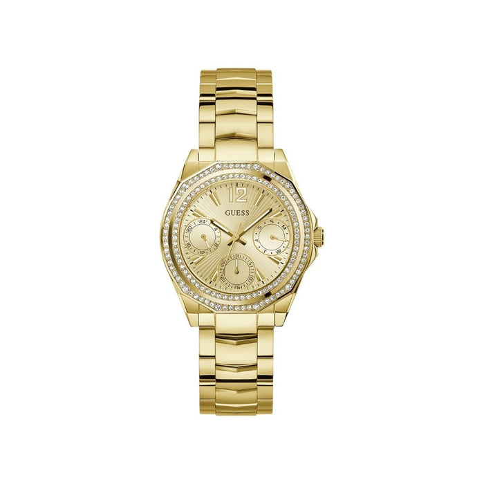 Guess Gold Tone Ladies Multifunction Watch