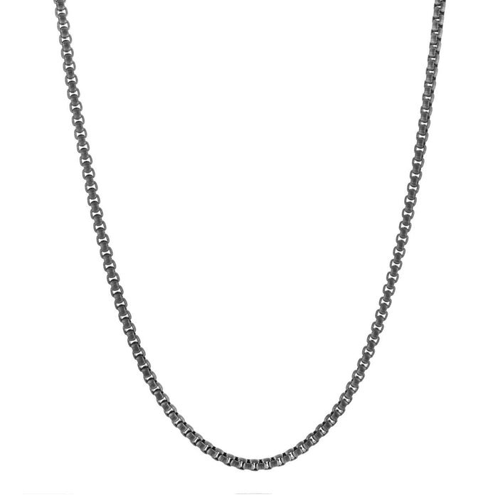 Italgem Black Round Chain