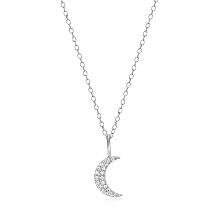 Monte Luna Sterling Silver Crescent Moon Necklace