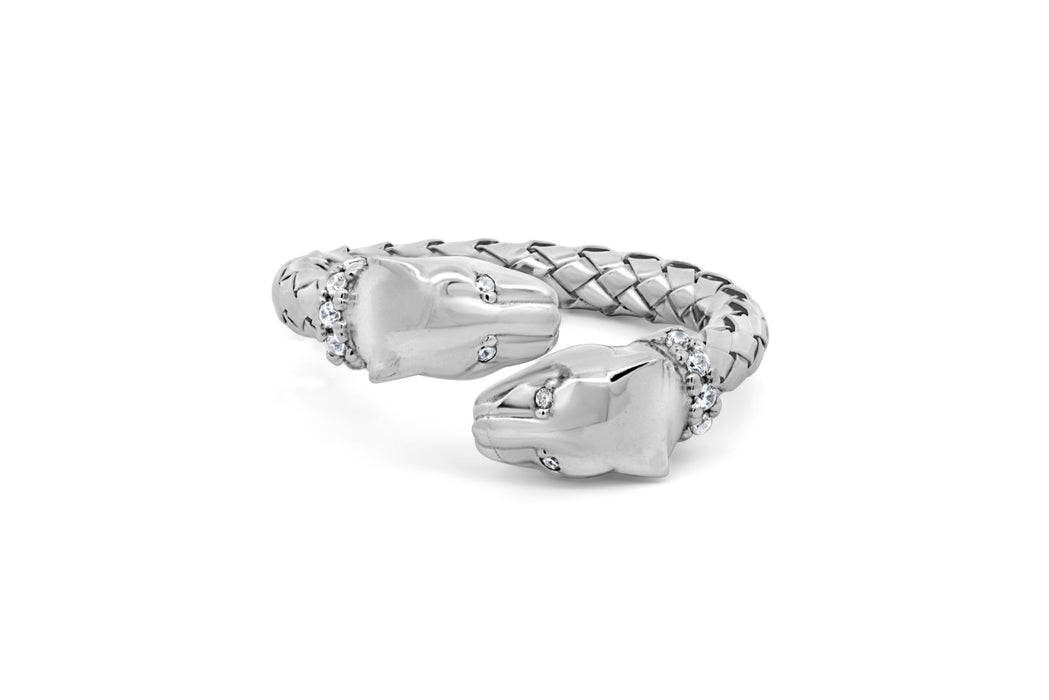 Casablanca Panther's Strength Sterling Silver Ring