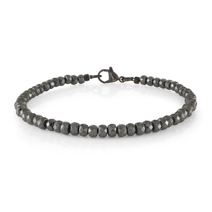 Italgem Men's Stainless Steel Hematite Bracelet