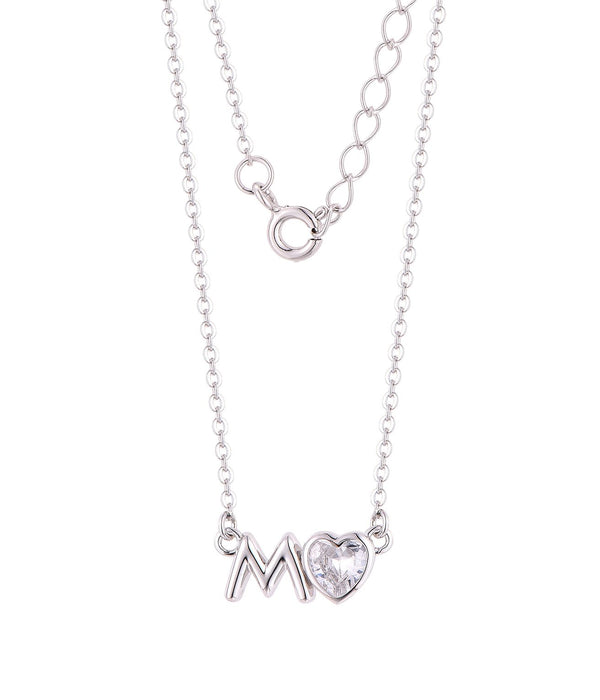 Casablanca Initial Heart Sterling Silver Necklace