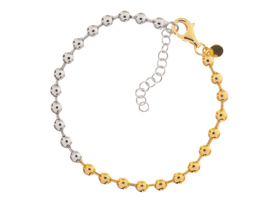 Casablanca Two-Tone Beaded Bracelet