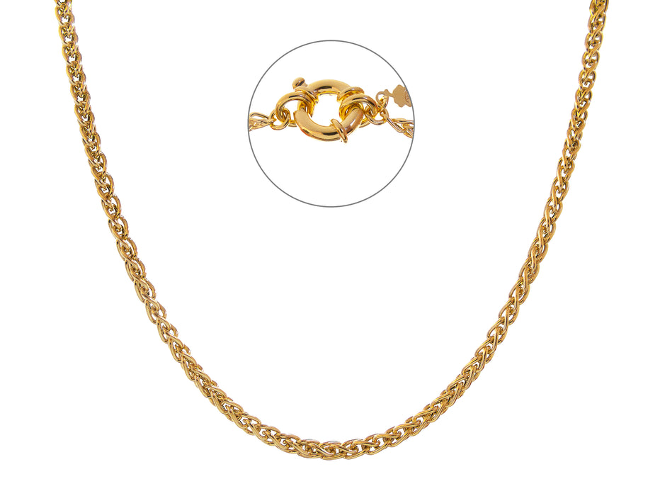 Casablanca Gold-Plated Rope Chain Sterling Silver Necklace