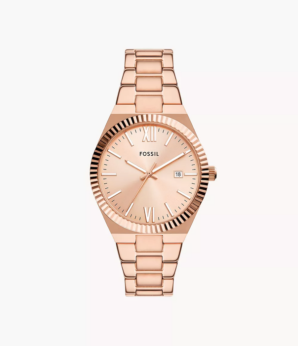 Fossil Scarlette Rose Gold Tone Watch