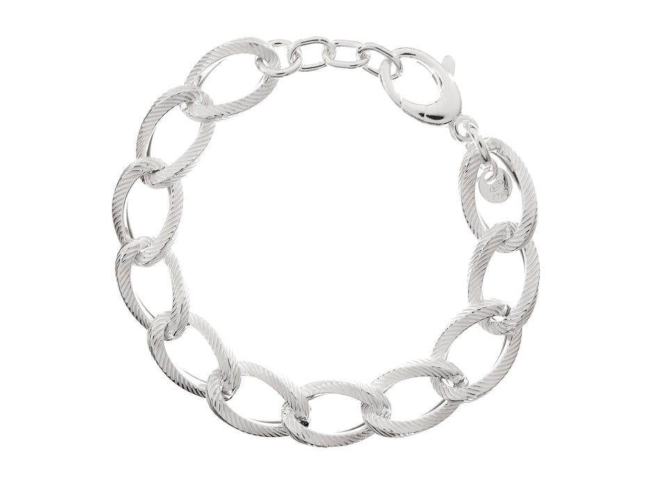 Casablanca Sterling Silver Link Bracelet