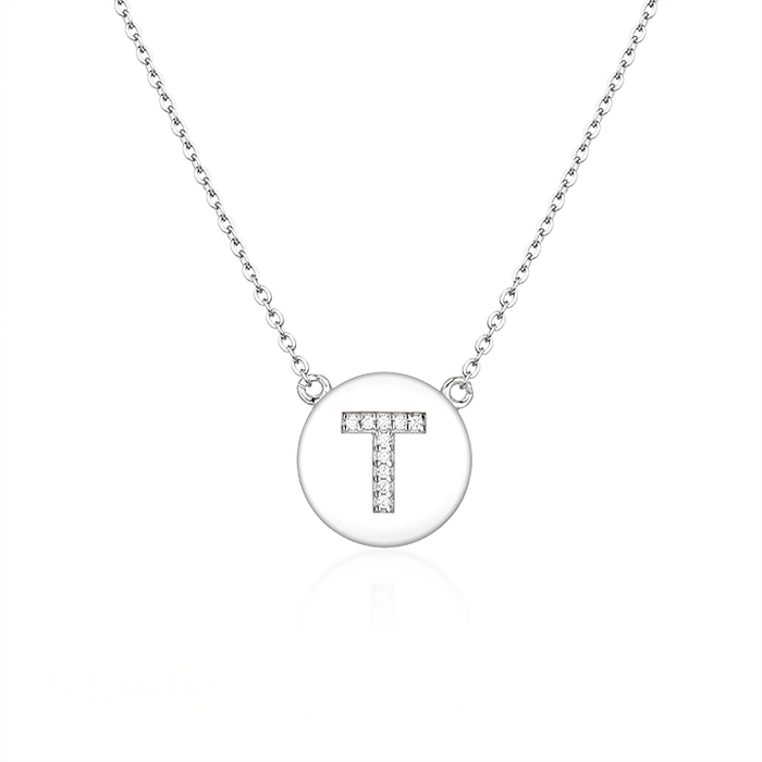 Casablanca Sterling Silver Initial Necklace (Choose Your Letter)