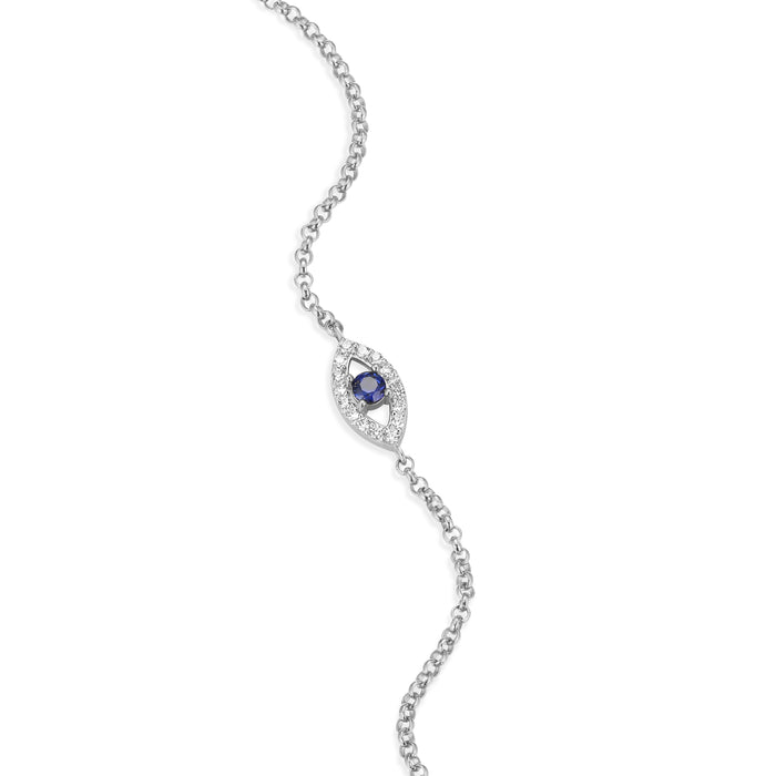 Monte Luna Silver Evil Eye Bracelet