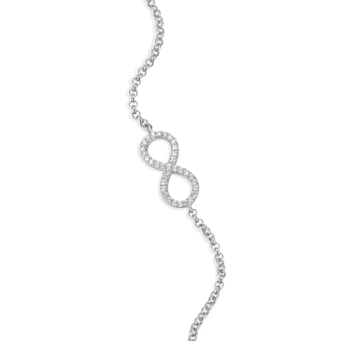 Monte Luna Silver Infinity Bracelet