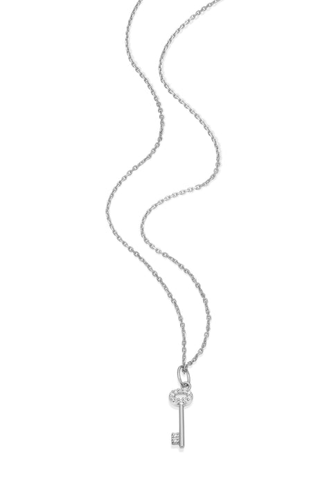 Monte Luna Sterling Silver Key Necklace