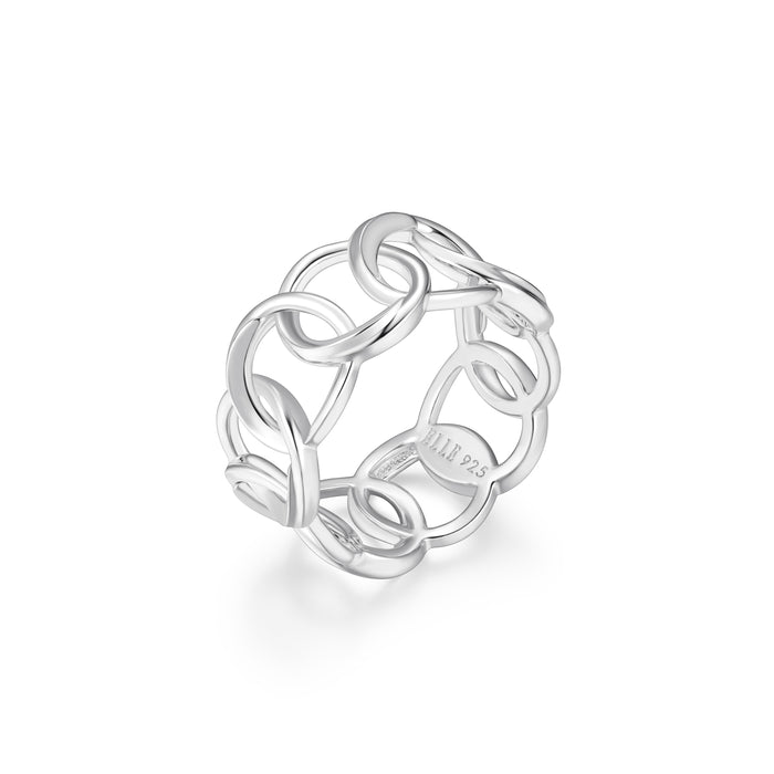 Elle Sterling Silver Swirl Ring