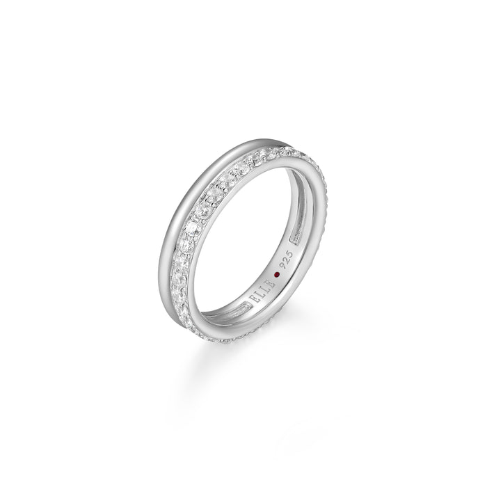 Elle Sterling Silver Goddess CZ Ring