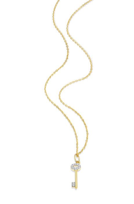 Monte Luna Gold Plated Key Necklace