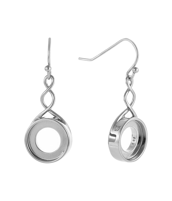 Casablanca Pop Infinity Drop Sterling Silver Earrings