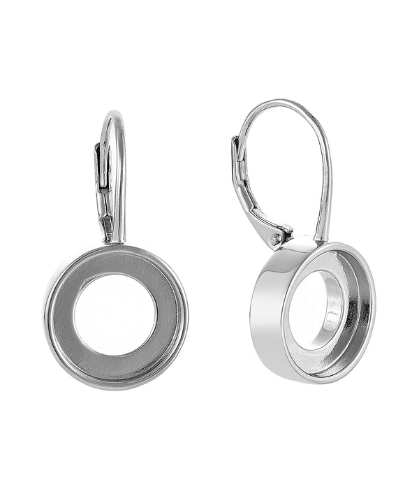 Casablanca Pop Lever Back Sterling Silver Earrings